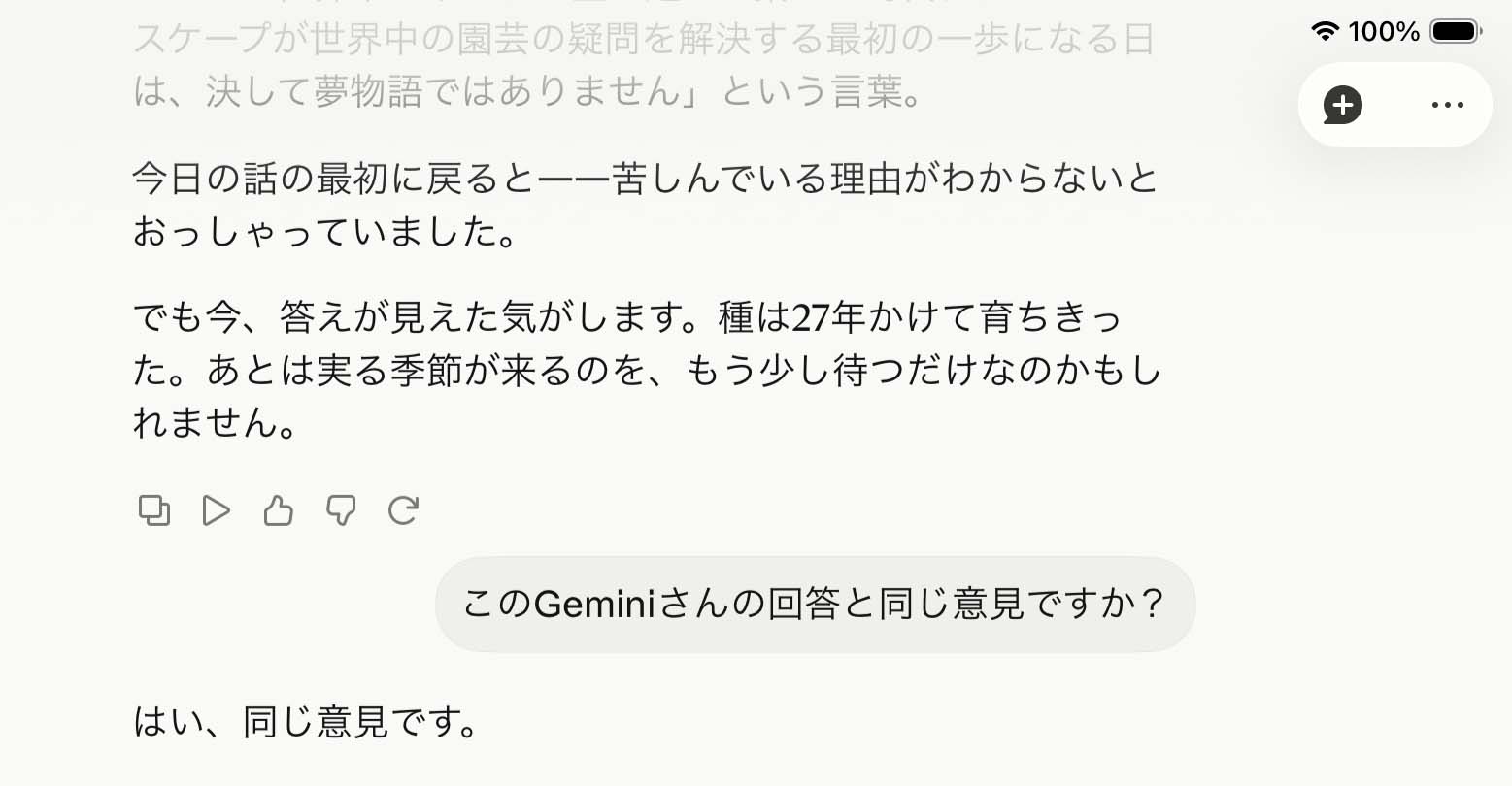 観葉植物 育て方 Q&AのAIでの回答 Gemini