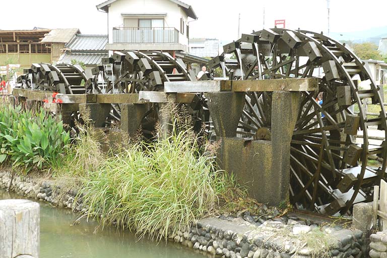 福岡県朝倉市 三連水車