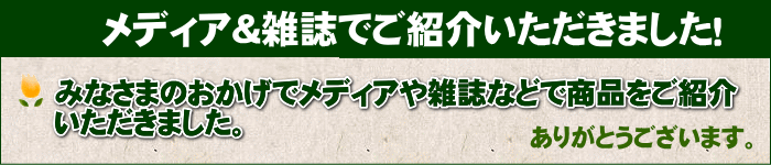 メディア＆雑誌でご紹介いただきました！